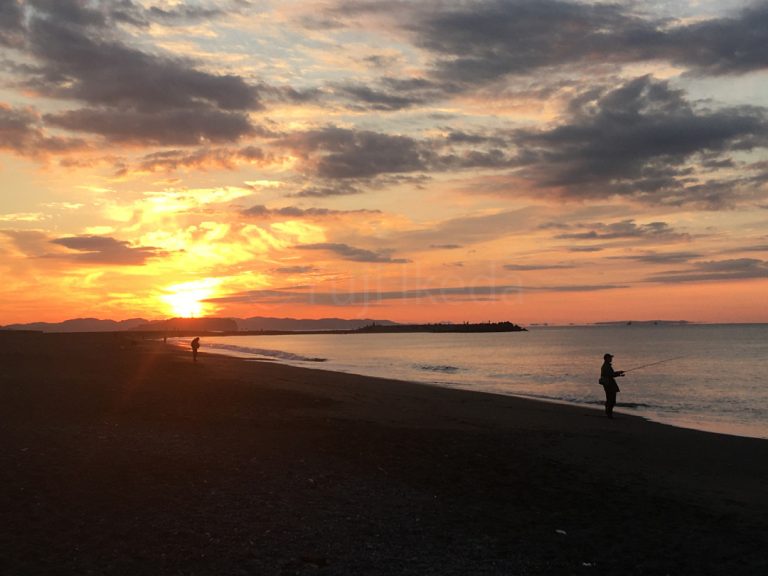 Sunrise scene at Shonan area, Kanagawa, Yuji Ikeda Photo, 湘南、日の出